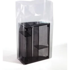 Sale SI Products 8" x 4" x 22" Gusseted Poly Bags, 3 Mil, Clear, 500/Carton (1712)