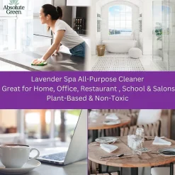 Natural All-Purpose Cleaner, Lavender Spa Scent, 25 Fl Oz., 6/Carton (AG27-ST-6)<Absolute Green Outlet