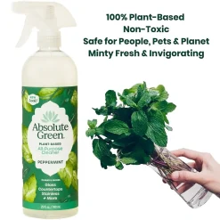 Natural All-Purpose Cleaner, Peppermint Scent, 25 Fl Oz., 6/Carton (AG14-ST-6)<Absolute Green Clearance