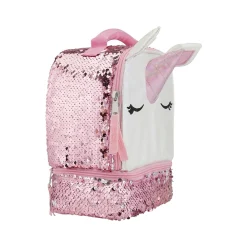 Accessory Innovations Lunch Bag, White/Pink/Silver (B21GC49616-ST)