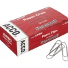 Clips & Fasteners|ACCO Economy Paper Clips, Jumbo, Silver, 100/Box (A7072580)