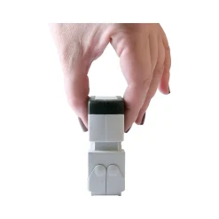 Stamps & Stamp Pads|Accu-Stamp 2 Pre-Inked Rectangle Stamp, For Deposit Only, Blue/Red Ink (035523)