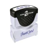 Stamps & Stamp Pads|Accu-Stamp 2 Pre-Inked Stamp, "Thank You!", Blue Ink (035630)