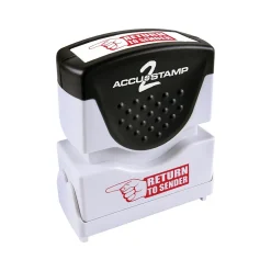 Stamps & Stamp Pads|Accu-Stamp 2 Pre-Inked Stamp, "Return to Sender", Red Ink (035631)