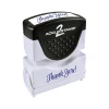 Stamps & Stamp Pads|Accu-Stamp Pre-Inked Stamp, "Thank You!", Blue Ink (035672)