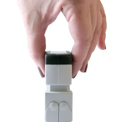 Stamps & Stamp Pads|Accu-Stamp 2 Two-Color Pre-Inked Shutter Message Stamp, CONFIDENTIAL, Blue/Red Ink (035536)