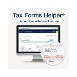Tax Forms*Adams 2024 1099-DIV Tax Form with Access to Tax Forms Helper, 4-Part, 2-Up, Copy A, 1, B, 2, 10/Pack (STAX5DV-24)