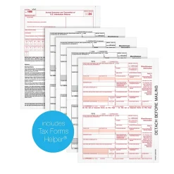 Tax Forms*Adams 2024 1099-MISC 4-Part Laser/Inkject Tax Forms and software, 50/pack (6103Q)