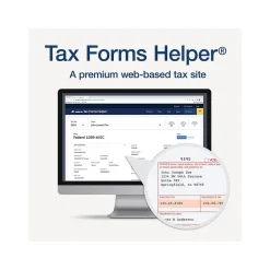 Tax Forms*Adams 2024 1099-MISC Tax Form with e-files and Access to Tax Forms Helper, 4-Part, 2-Up, Copy A, 1, B, 2, 50/Pack