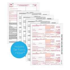 Tax Forms*Adams 2024 1099-NEC 4-Part Laser/Inkject Tax Forms and software, 50/pack (6103NECQ)