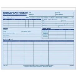 Hr Forms*Adams 1 Part Employee Personal Files, 20/Pack (9287ABF)