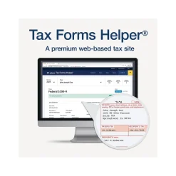 Tax Forms*Adams 2024 1099-R Tax Form with Access to Tax Forms Helper, 5-Part, 2-Up, Copy A, 1, B, 2, 10/Pack (STAX5R-24)