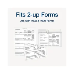 Outlet Adams 2024 Self-Seal Security-Tinted Double-Window 1099 Tax Envelope, 9