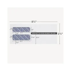 Clearance Adams 2024 Self-Seal Security-Tinted Double-Window 1099 Tax Envelope, 8.75