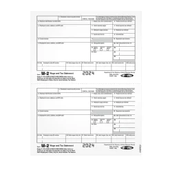 Tax Forms*Adams 2024 W-2 Tax Form, 1-Part, Copy C, 100/Pack (LW2EEC2)