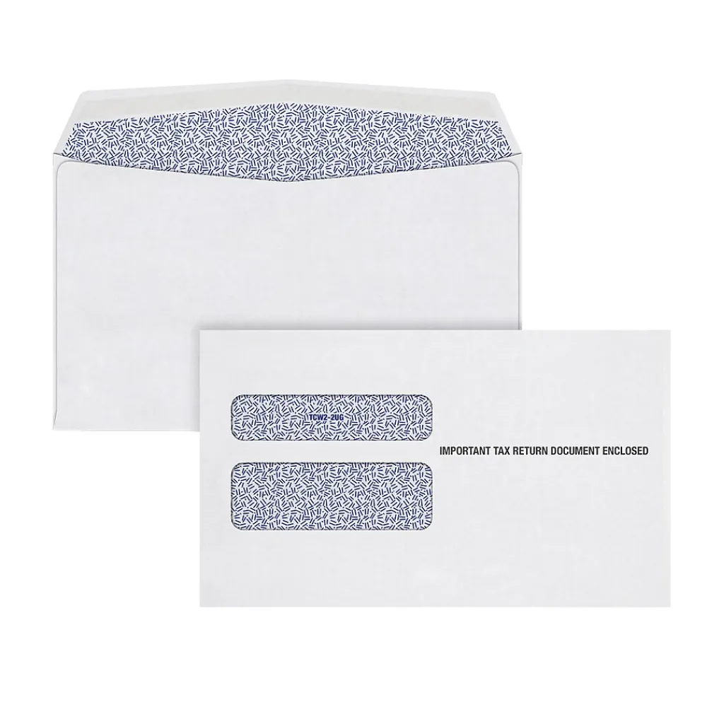 Tax Forms*Adams Double Window Continuous Tax Form Envelopes, 100/Pack (7990E-S)