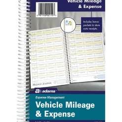Business Forms*Adams Mileage Records, 5.25" x 8.5", 24 Sets/Book (AFR12)