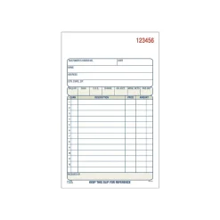 Business Forms*Adams 2-Part Carbonless Sales Orders, 4.17"L x 7.2"W, 50 Sets/Book, 10/Box (DC4705-10)