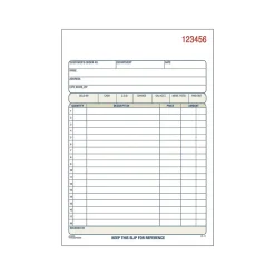 Business Forms*Adams 3-Part Carbonless Sales Orders, 8.44"L x 5.56"W, 50 Sets/Book, 10/Box (TC5805-10)