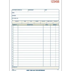 Business Forms*Adams 2-Part Carbonless Work Orders, 5.5625" x 8.4375", 10 Sets/Book, /Box (DC5805-10)