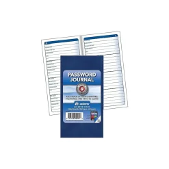 Accounting & Record Journals*Adams Password Journal, 3.25" x 6.25", 48 Pages, Navy (APJ99)