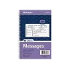 Notepads|Adams Phone Message Pad, 5.5" x 8.5", Ruled, White, 100 Sheets/Pad (SC8603D)