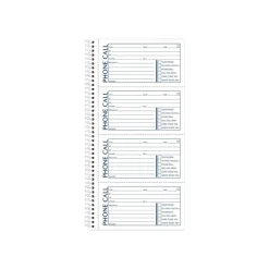 Notepads|Adams Phone Message Pad, 5.5" x 11", Ruled, White, 100 Sheets/Pad (SC1154R)