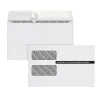 Hot Adams Self Seal Security Tinted Double Window Envelope, 5 5/8" x 9 1/2", White, 100/Pack (7535PS100)