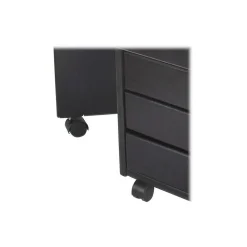 File Cabinets*Adeptus Drop Leaf 7-Drawer Lateral File Cabinet, Mobile, Specialty, Matte Black, 21.4