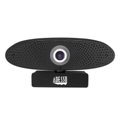 Clearance Adesso CyberTrack C100 HD 3840 x 2160 Webcam, 8 Megapixel, Black (Cybertrack C100)