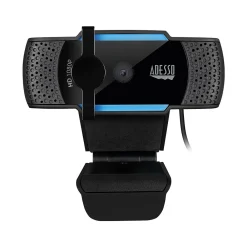 Discount Adesso CyberTrack HD 1920x1080 Webcam, 2.1 Megapixels, Black/Blue (CYBERTRACKH5-TAA)