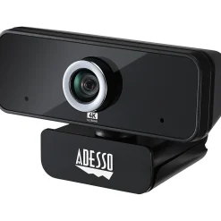 Hot Adesso CyberTrack HD 3840x2160 Webcam, 8 Megapixels, Black (CYBERTRACK6S)