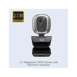Clearance Adesso CyberTrack M1 HD 1080p Webcam, 2.1MP, Black (CYBERTRACK M1)