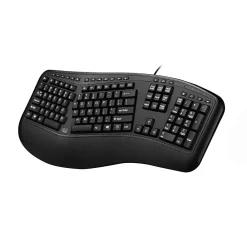 Adesso Desktop Ergonomic Keyboard, Black (AKB-150UB)