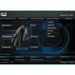 Outlet Adesso iMouse E30 Wireless Advanced Optical Mouse, Black