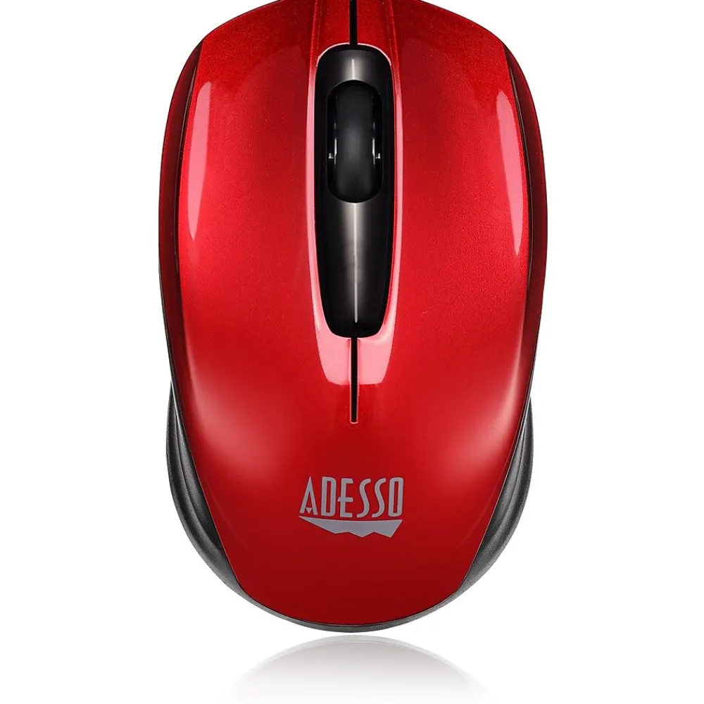 Adesso iMouse S50, 2.4GHz Wireless Mini Mouse, Red