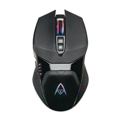 Clearance Adesso iMouse X50 Series Gaming Mouse with Charging Cradle, 2.4 GHz Frequency/33 ft Wireless Range, Left/Right Hand Use, Black