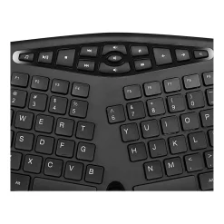 New Adesso Tru-Form Media Ergonomic Keyboard, Black (AKB-160UB)