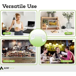 Online AdirHome Acrylic Laptop/Monitor Stand, Clear (516-CLR)