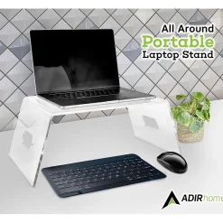 Online AdirHome Acrylic Laptop/Monitor Stand, Clear (516-CLR)