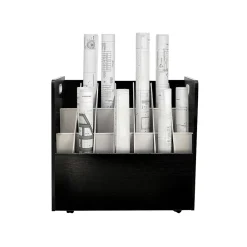 File Cabinets*AdirOffice 21-Slot Mobile Roll File, 28.5"H x 30"W x 15.75"D, Black (625-BLK-2PK)