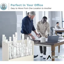 File Cabinets*AdirOffice 50-Slot Mobile Roll File, 28.5