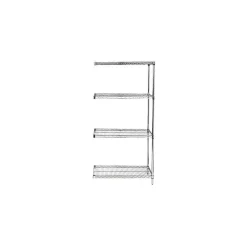 Shelving*Quantum Storage Systems Adjustable Open Wire Shelving Add-On Units, 48" x 24" x 74"