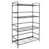 Shelving*Advantus FlipShelf 4-Shelf Metal Unit, 26.5"W, Black (37996/37634)