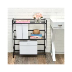 Shelving*Advantus FlipShelf 3-Shelf Steel Rack, 30.5