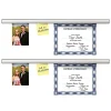 Bulletin*Advantus Grip-a-Strip Display Rail, 9 Inch, Satin, Medium Size, Pack of 2 (AVT1500-2)