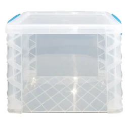 File Storage|Advantus Super Stacker File Box, Letter Size, Clear (36872)