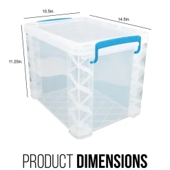 File Storage|Advantus Super Stacker File Box, Letter Size, Clear (36872)