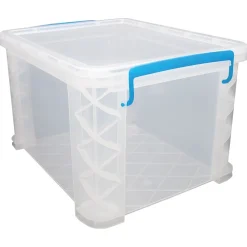 File Storage|Advantus Super Stacker File Box, Letter/Legal Size, Clear (36871)
