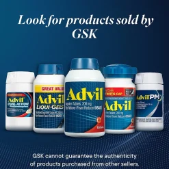 Ibuprofen Pain Reliever/Fever Reducer, 200mg, 100/Box (015040)<Advil Clearance